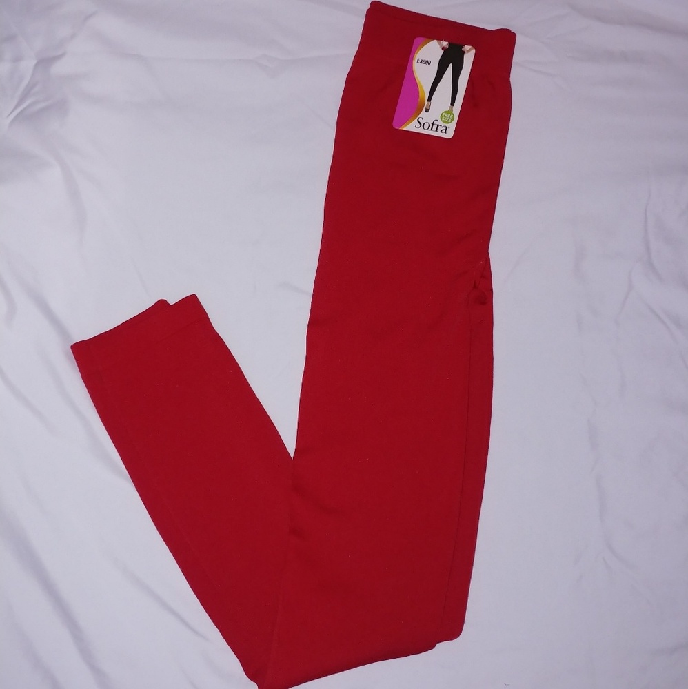 NWT Sofra Red leggings
